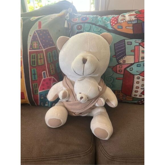 Rare Sleepy Bear Sleepy Wrap Organic Mama & Baby Bears Wrapped EUC - Picture 1 of 9